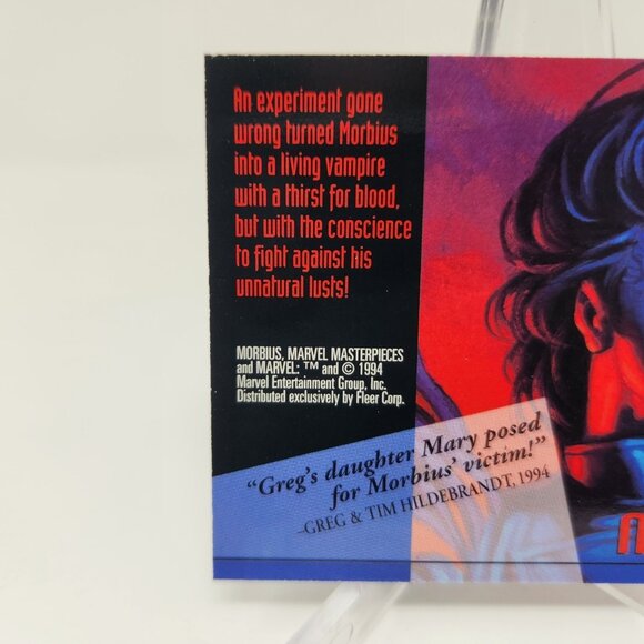 Morbius #79 1994 Marvel Masterpieces Trading Card (a97) - Picture 3 of 3